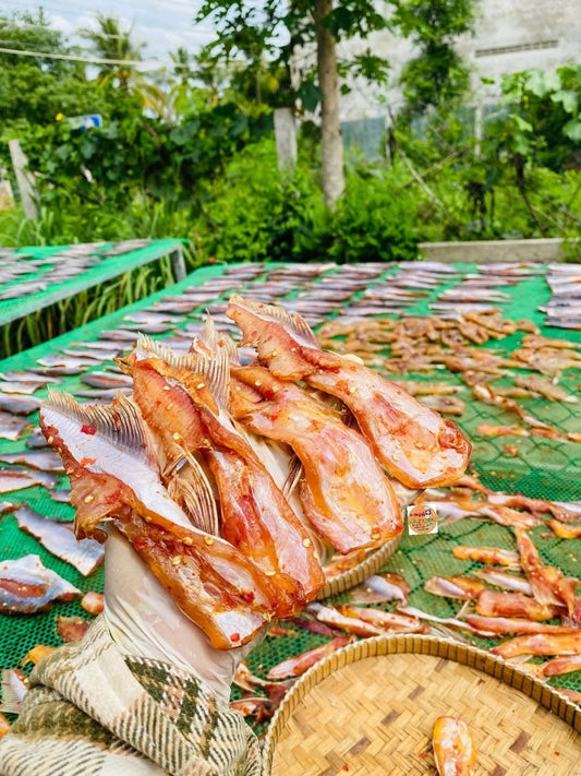 Dry fish fins marinated (ងៀតព្រុយត្រី) 500g/bag