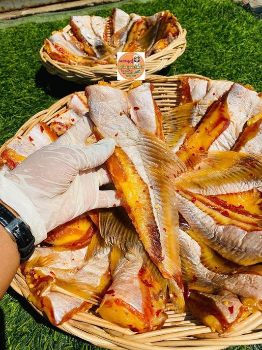 Dry fish fins marinated (ងៀតព្រុយត្រី) 500g/bag